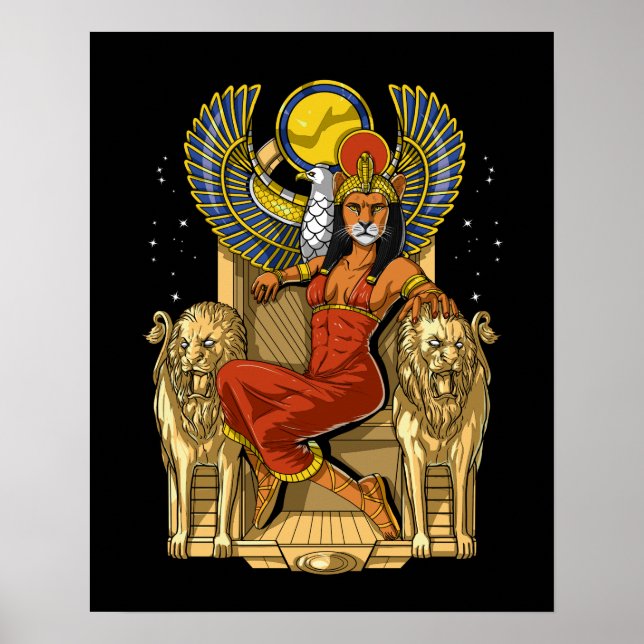 Sekhmet Egyptian Lioness Goddess Poster (Front)