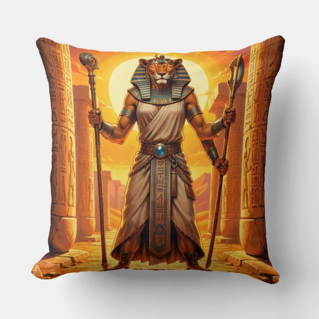 Sekhmet - Lion-Headed Goddess of War Cushion (Front)