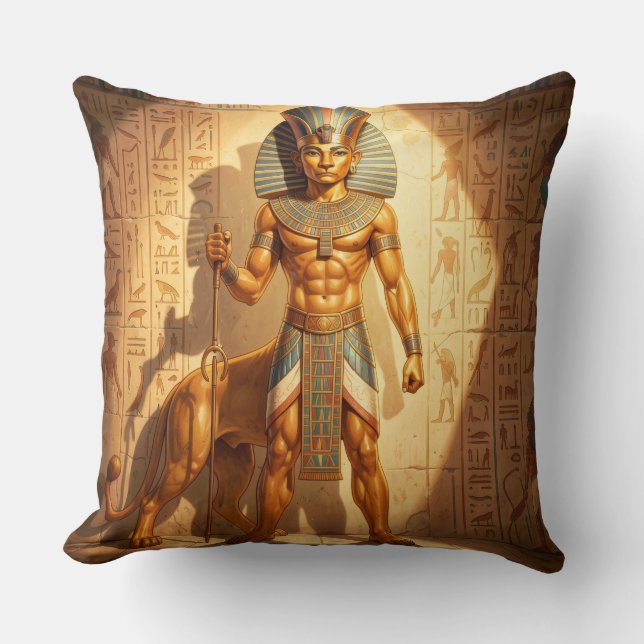 Sekhmet – Lion-Headed Goddess of War Cushion (Front)