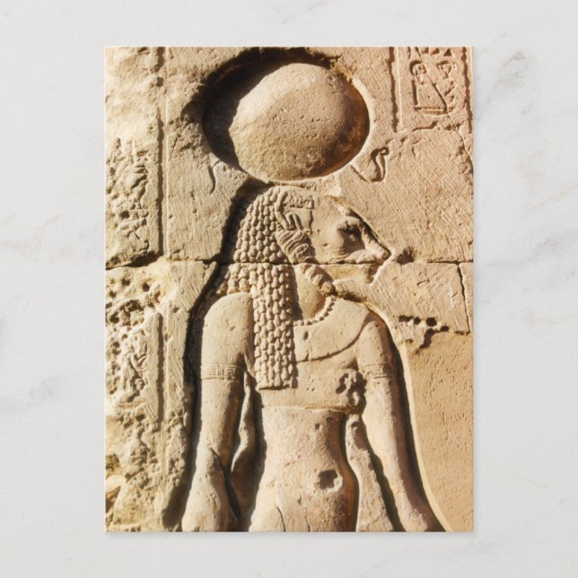 Sekhmet Lioness Hieroglyphic Postcard (Front)