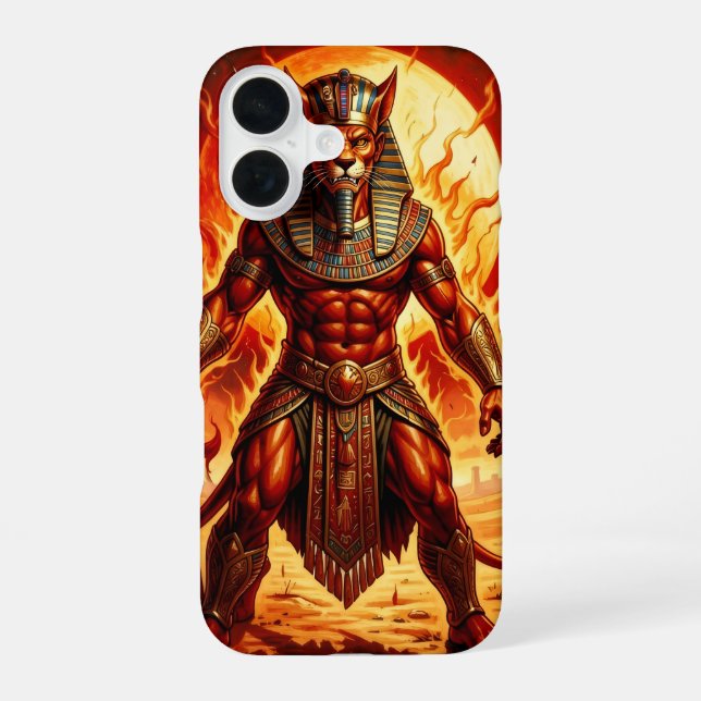 Sekhmet – Löwenköpfige Kriegsgöttin´1 iPhone 16 Case (Back)