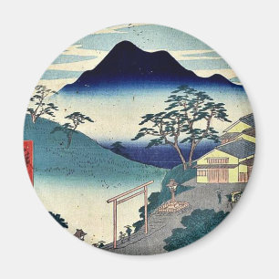 Seki by Ando, Hiroshige Ukiyoe Magnet