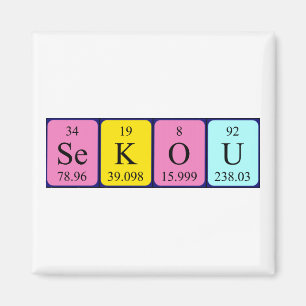 Sekou periodic table name magnet