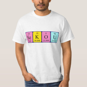 Sekou periodic table name shirt