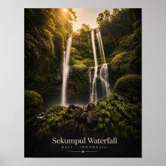 Sekumpul Waterfall Bali Poster (Front)