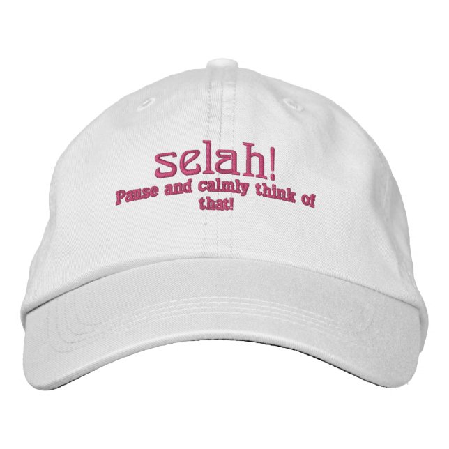 Selah! Embroidered Hat (Front)