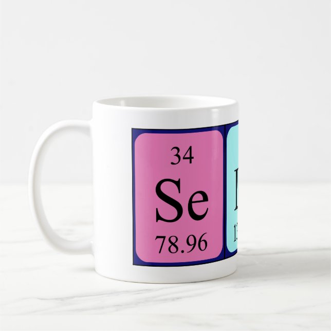 Selah periodic table name mug (Left)