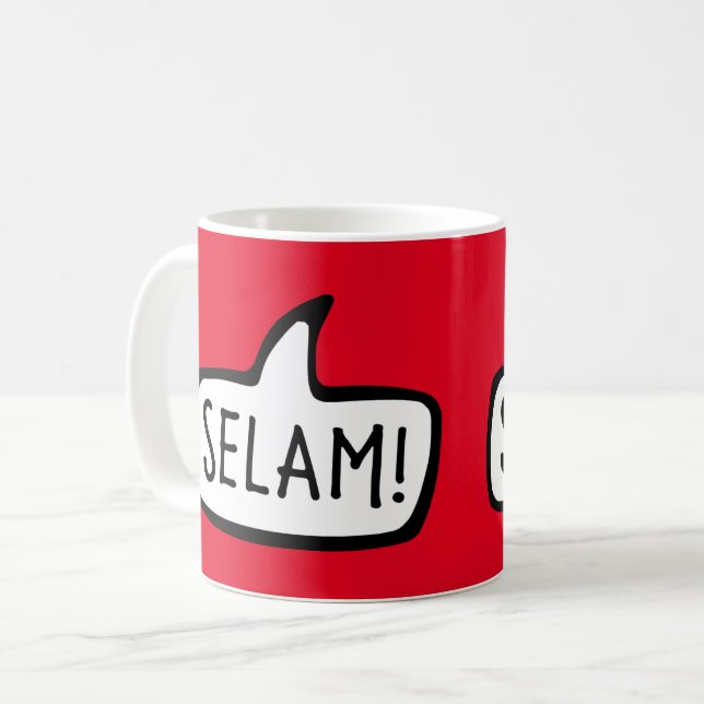 Selam! Hello in Turkish,Turkey, Türkiye Coffee Mug (Front Left)
