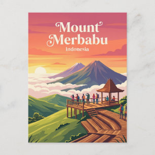 Selasar Pagi at Mount Merbabu Indonesia Postcard