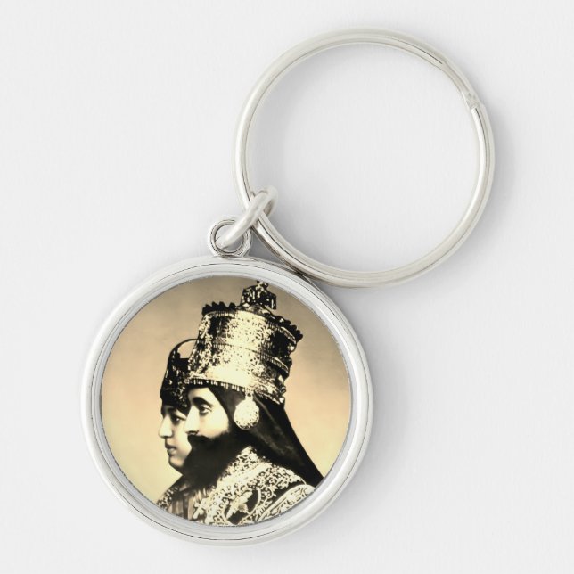 Selassie I Jah Rastafari Rasta Reggae Livity Roots Key Ring (Front)