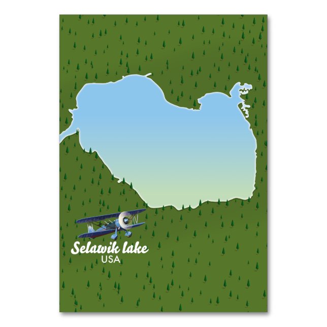 Selawik lake Alaska map Table Number (Front)