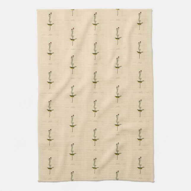Selby's Fly catcher - Audubon's Birds of America Tea Towel (Vertical)