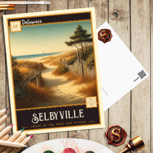 Selbyville, Delaware Vintage Postcard
