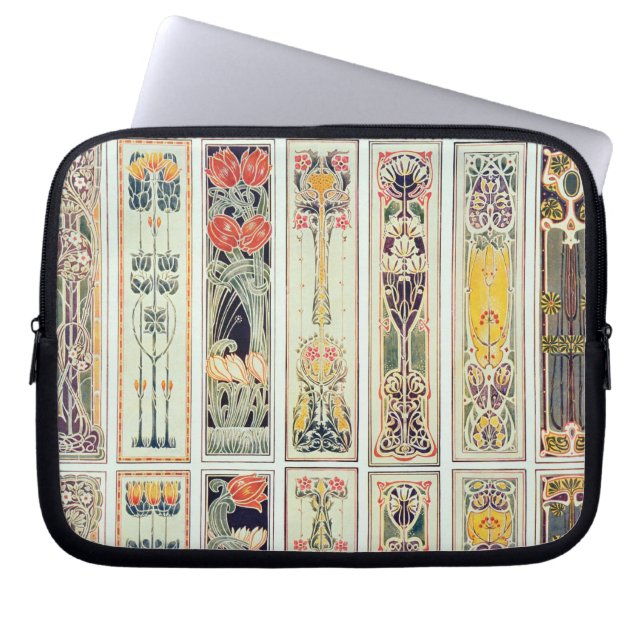Selection of panel designs, plate IX from 'Modern Laptop Sleeve (Front)