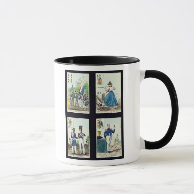 Selection of playing cards relating to mug (Right)