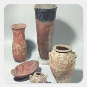 Selection of vases, Naqada I/II Period, 4000-3100 Square Sticker