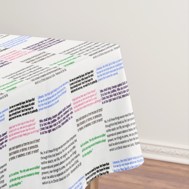 Selections from Romans 8 Tablecloth (In Situ)