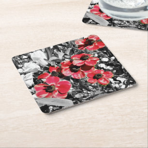Selective Beauty - Anemone Blossoms Paper Coasters