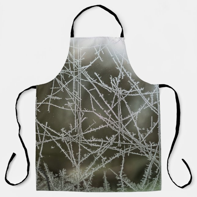 Selective focus of snowflakes apron (Front)