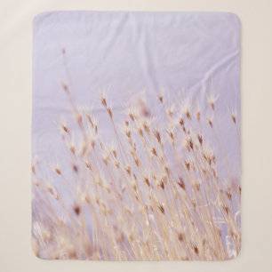 SELECTIVE FOCUS PHOTOGRAPHY OF GRASS FIELD SHERPA BLANKET