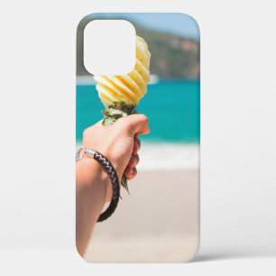 Selective focus photography of person holding frui iPhone 12 case