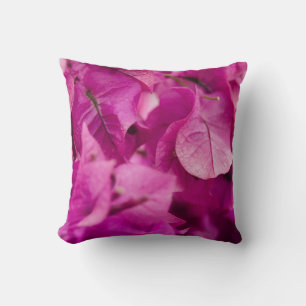 SELECTIVE FOCUS PHOTOGRAPHY OF PINK BOUGAINVILLEA CUSHION