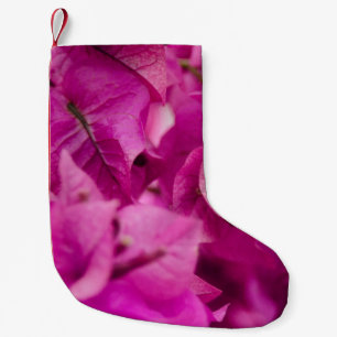 SELECTIVE FOCUS PHOTOGRAPHY OF PINK BOUGAINVILLEA SMALL CHRISTMAS STOCKING