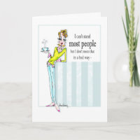 Selective Friends Funny Woman Humour Birthday Card