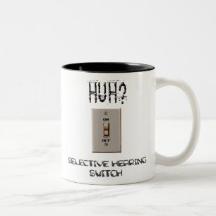 Selective Hearing Switch Two-Tone Coffee Mug