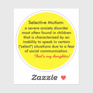 Selective Mutism Definition Supporters