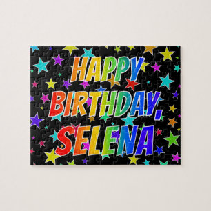 "SELENA" First Name, Fun "HAPPY BIRTHDAY" Jigsaw Puzzle