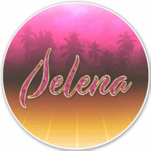 Selena Vorname Name golden pink Aufkleber Sticker