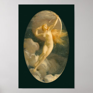 Selene, Goddess of the Moon Jules Machard Poster