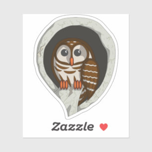 Selene the Owl Contour Sticker
