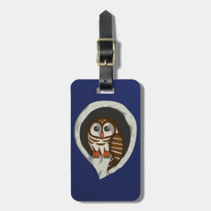 Selene the Owl Luggage Tag