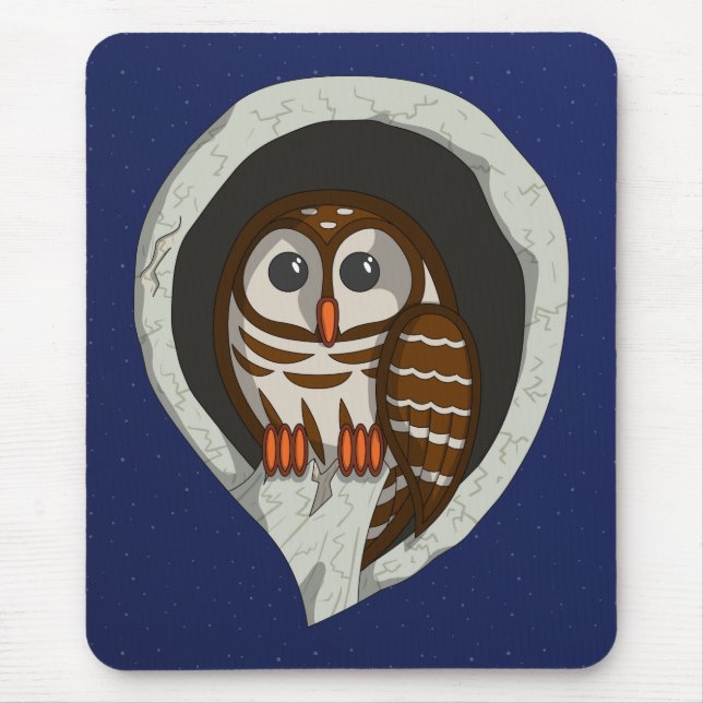 Selene the Owl Mousepad (Front)