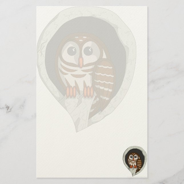 Selene the Owl Stationery (Front)