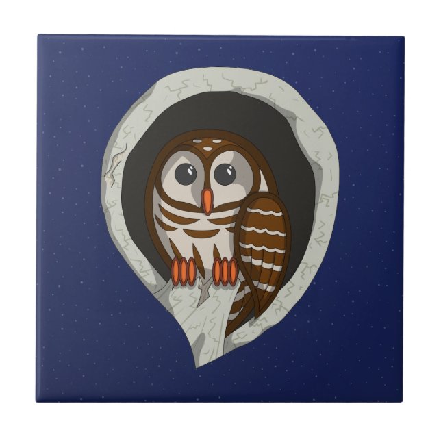 Selene the Owl Tile (Front)