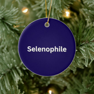 Selenophile Moon Lover Ceramic Ornament