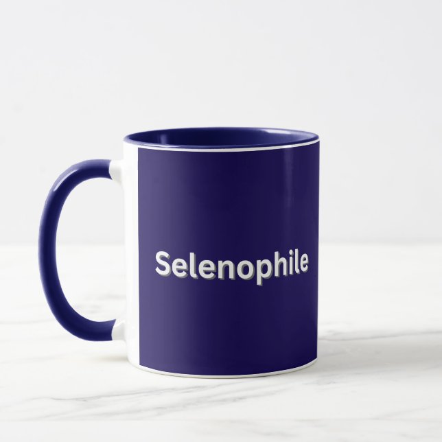 Selenophile Moon Lover Mug (Left)