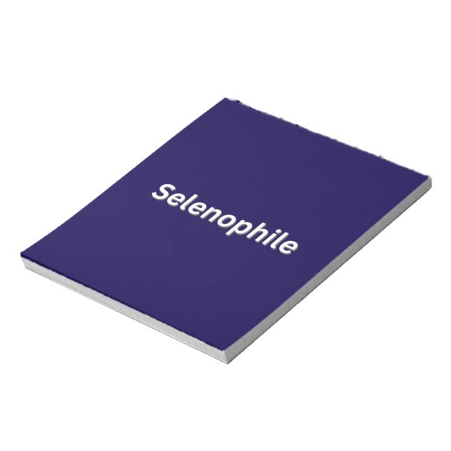 Selenophile Moon Lover Notepad (Rotated)