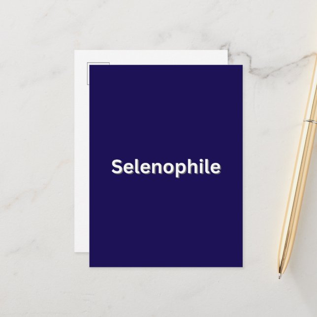Selenophile Moon Lover Postcard (Front/Back In Situ)