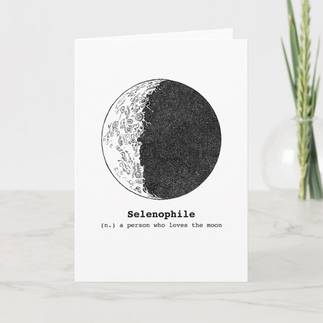 Selenophiles Love The Moon Moon Lovers Card (Front)