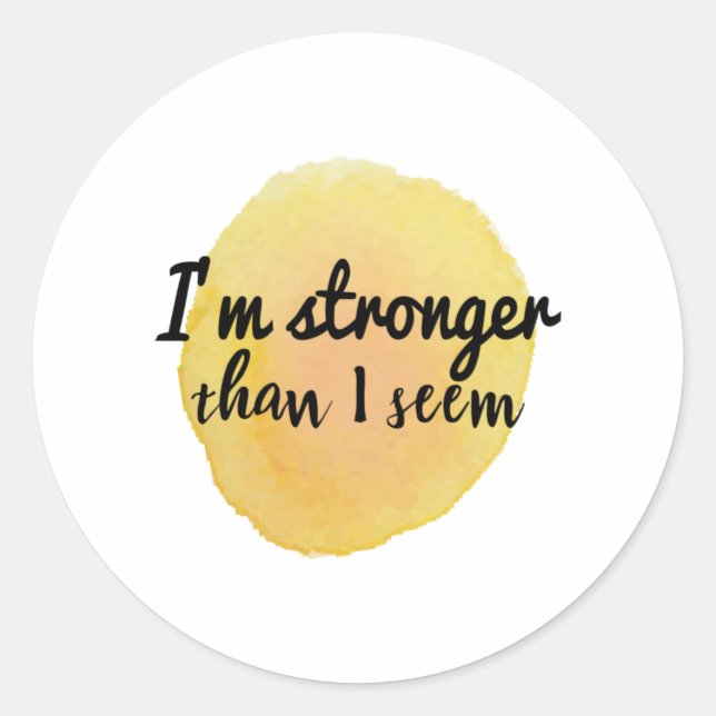 self acceptance inspirational quotes classic round sticker (Front)
