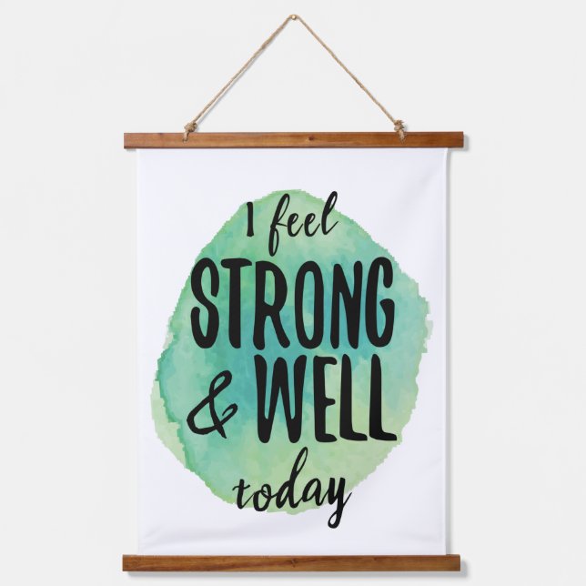 self acceptance inspirational words  hanging tapestry (Front)