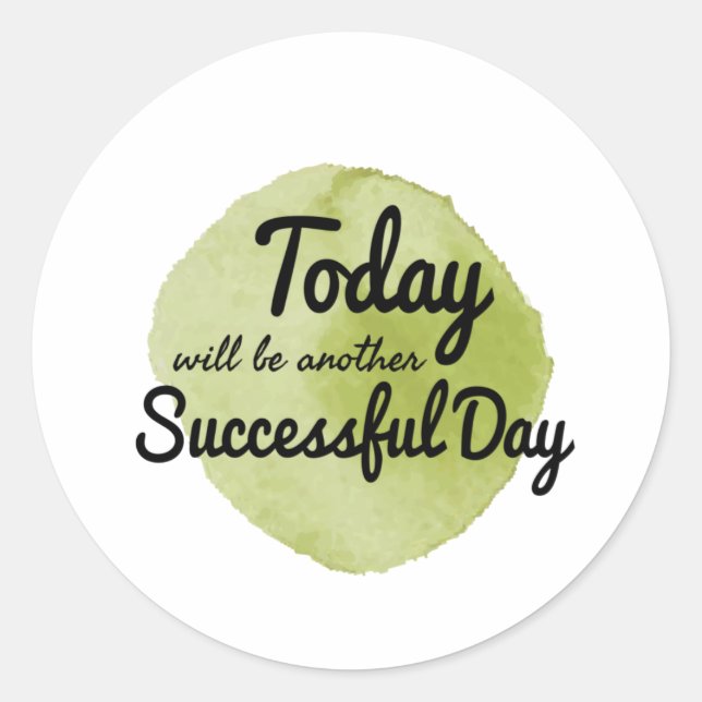 self acceptance motivational quotes classic round sticker (Front)