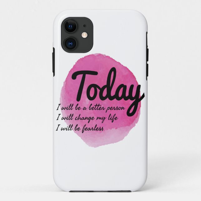 self acceptance motivational vibes Case-Mate iPhone case (Back)