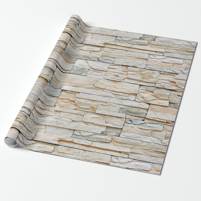 Self-adhesive wallpaper stone wrapping paper (Unrolled)
