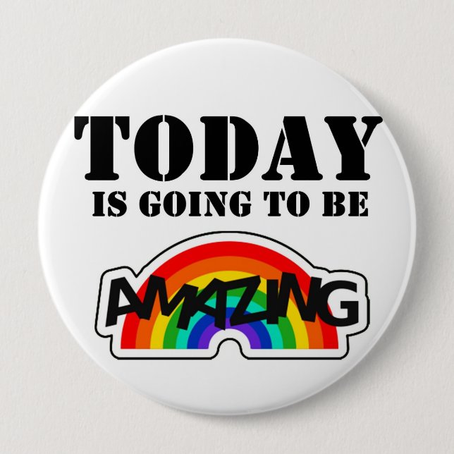 Self Affirmation 10 Cm Round Badge (Front)