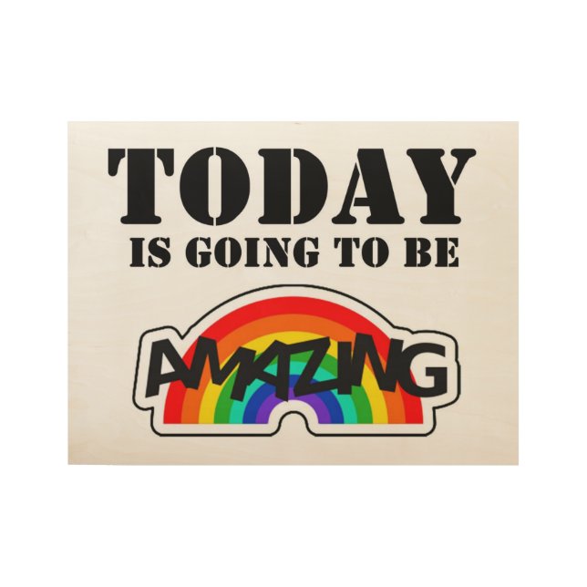 Self Affirmation Wood Poster (Front)